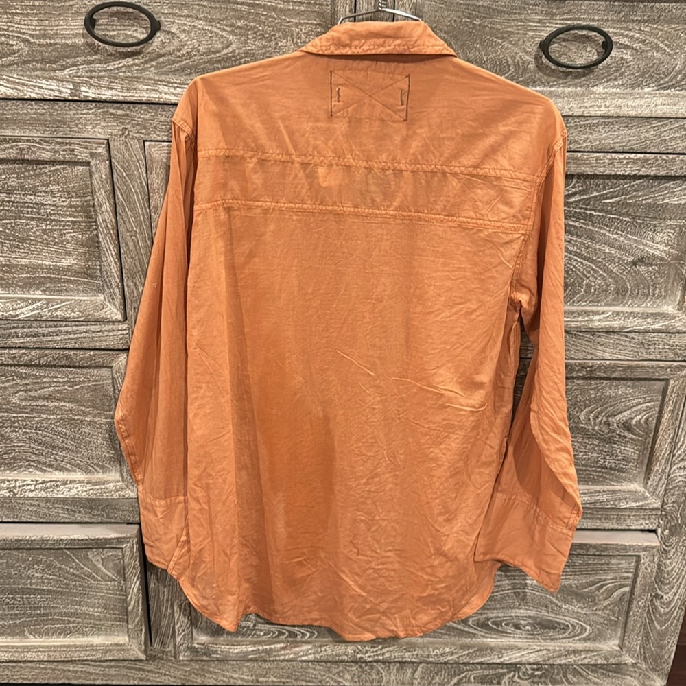 NWT Free People We the Free Sheer Luck Cotton Button Up Shirt - Picture 7 of 7